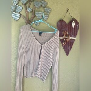 Rue21 Light Tan Ribbed Sweater